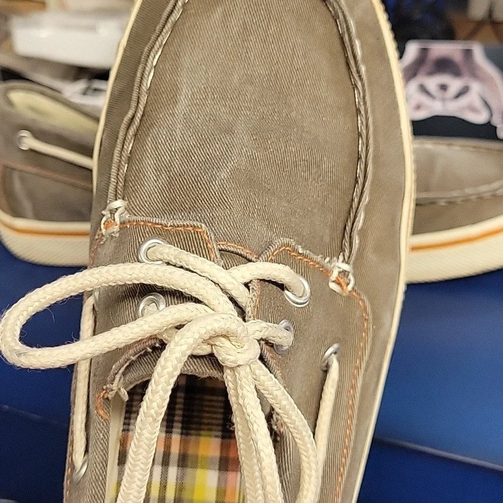 Faded Glory Washed Brown Cafe Size 12 Boat Shoe